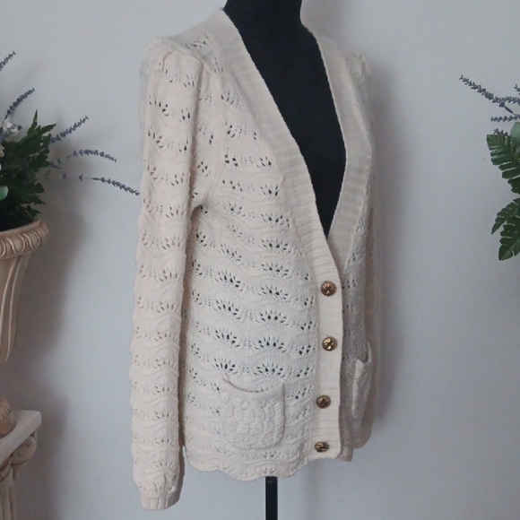 Juicy Couture Cream Knit Cardigan - Picture 2 of 7